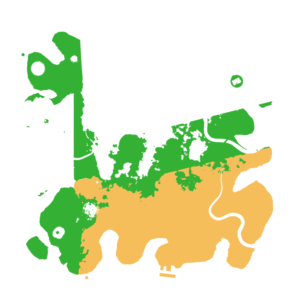 Biome Rust Map: Procedural Map, Size: 3750, Seed: 1