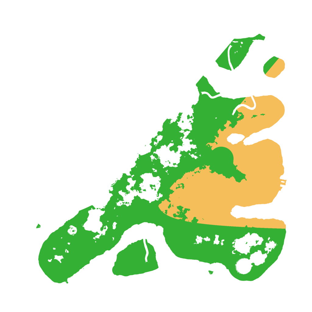 Biome Rust Map: Procedural Map, Size: 3500, Seed: 1055110571