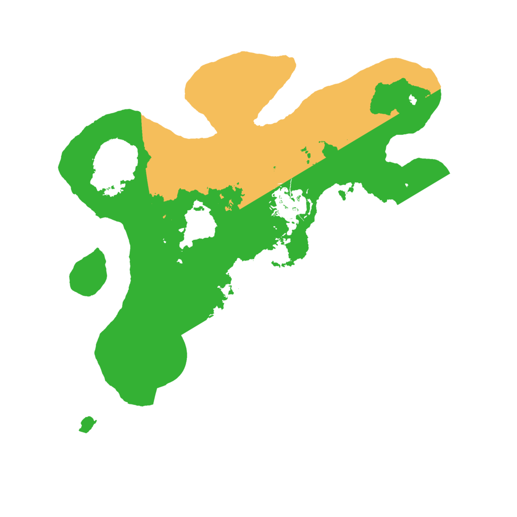 Biome Rust Map: Barren, Size: 2500, Seed: 14657845