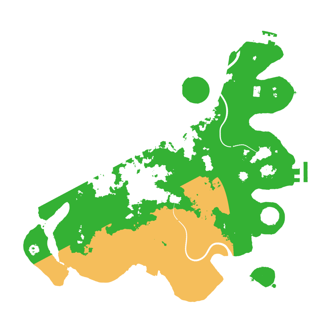 Biome Rust Map: Procedural Map, Size: 3200, Seed: 2541