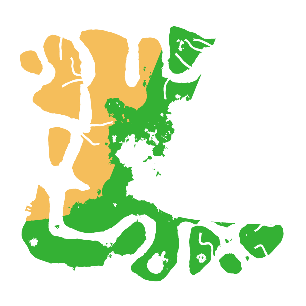 Biome Rust Map: Procedural Map, Size: 3500, Seed: 851654