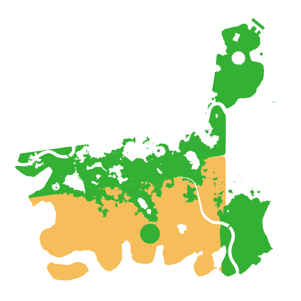 Biome Rust Map: Procedural Map, Size: 4000, Seed: 79999990