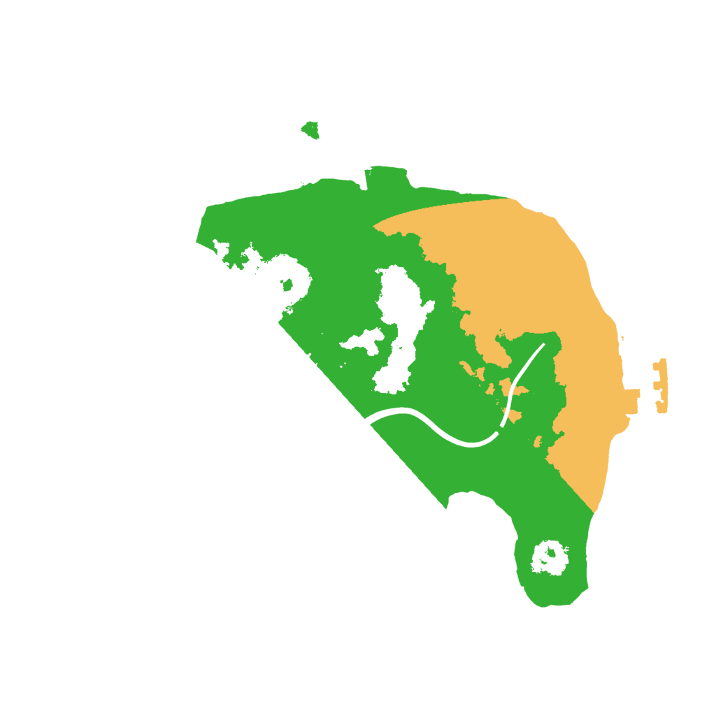 Biome Rust Map: Procedural Map, Size: 2000, Seed: 6666