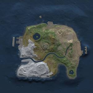 Thumbnail Rust Map: Procedural Map, Size: 2000, Seed: 6666, 5 Monuments
