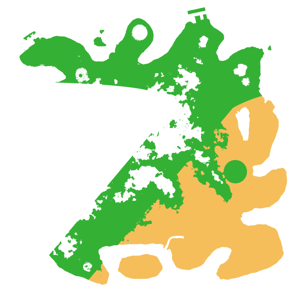 Biome Rust Map: Procedural Map, Size: 3500, Seed: 22068127