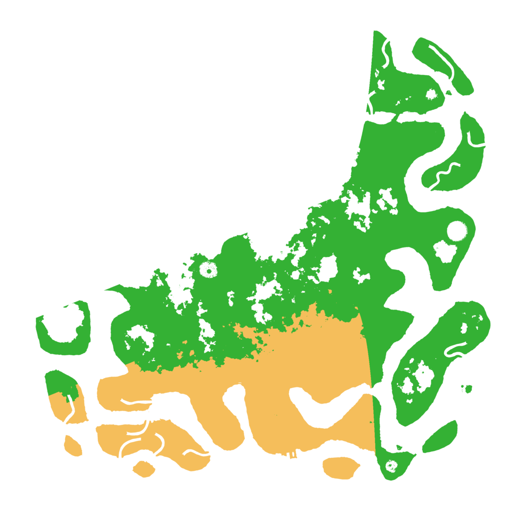 Biome Rust Map: Procedural Map, Size: 4500, Seed: 68521