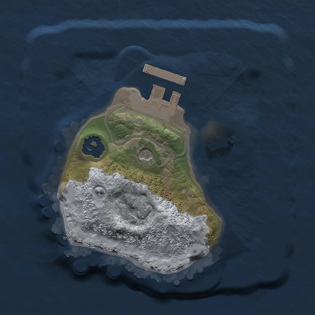 Rust Map: Procedural Map, Size: 1450, Seed: 2147483647, 3 Monuments