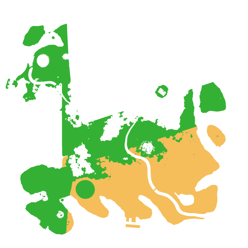 Biome Rust Map: Procedural Map, Size: 3500, Seed: 265553389