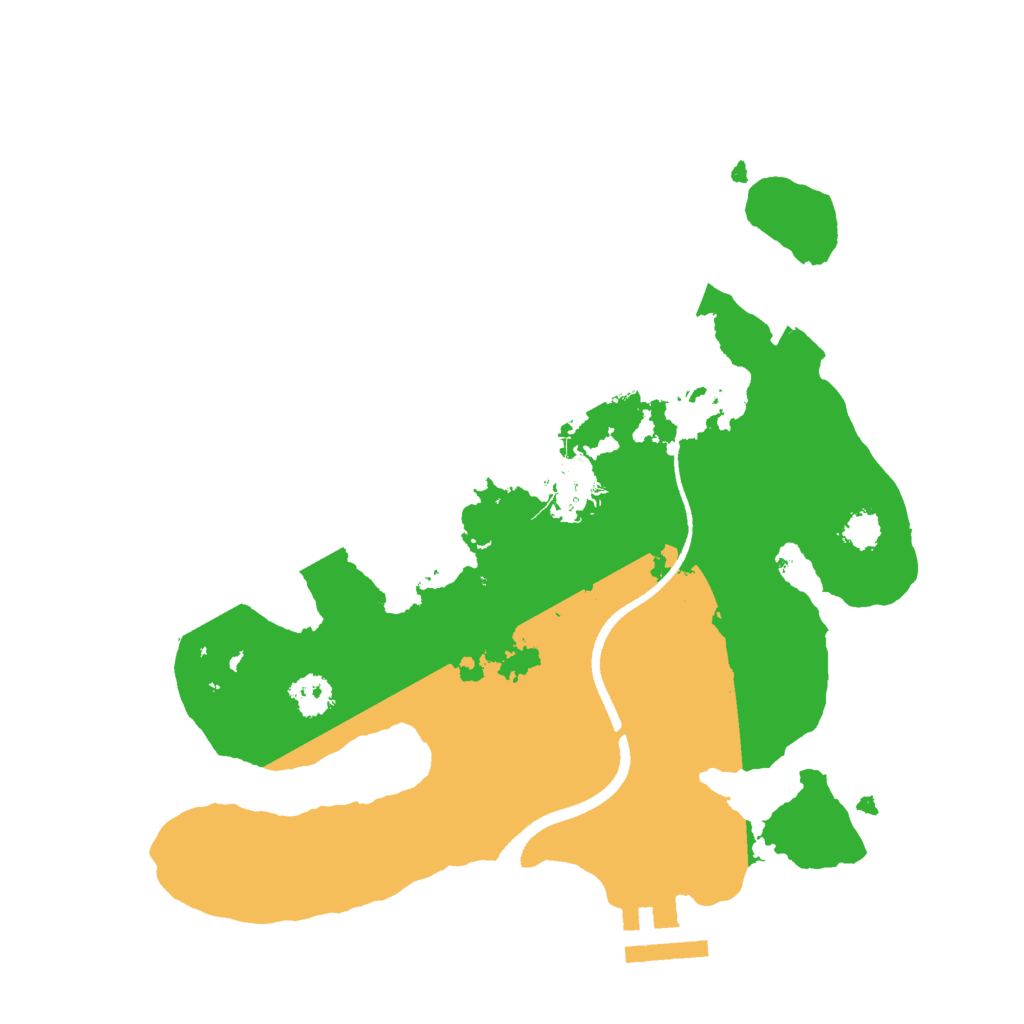 Biome Rust Map: Procedural Map, Size: 2500, Seed: 1787924777