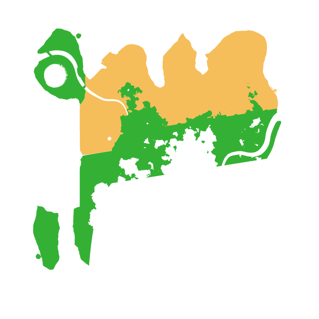 Biome Rust Map: Procedural Map, Size: 2500, Seed: 1315