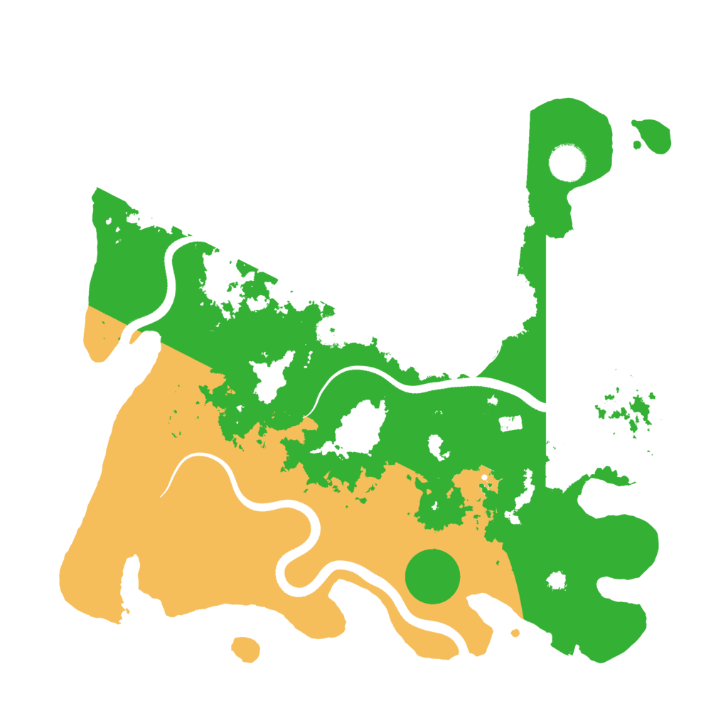 Biome Rust Map: Procedural Map, Size: 3500, Seed: 44345274