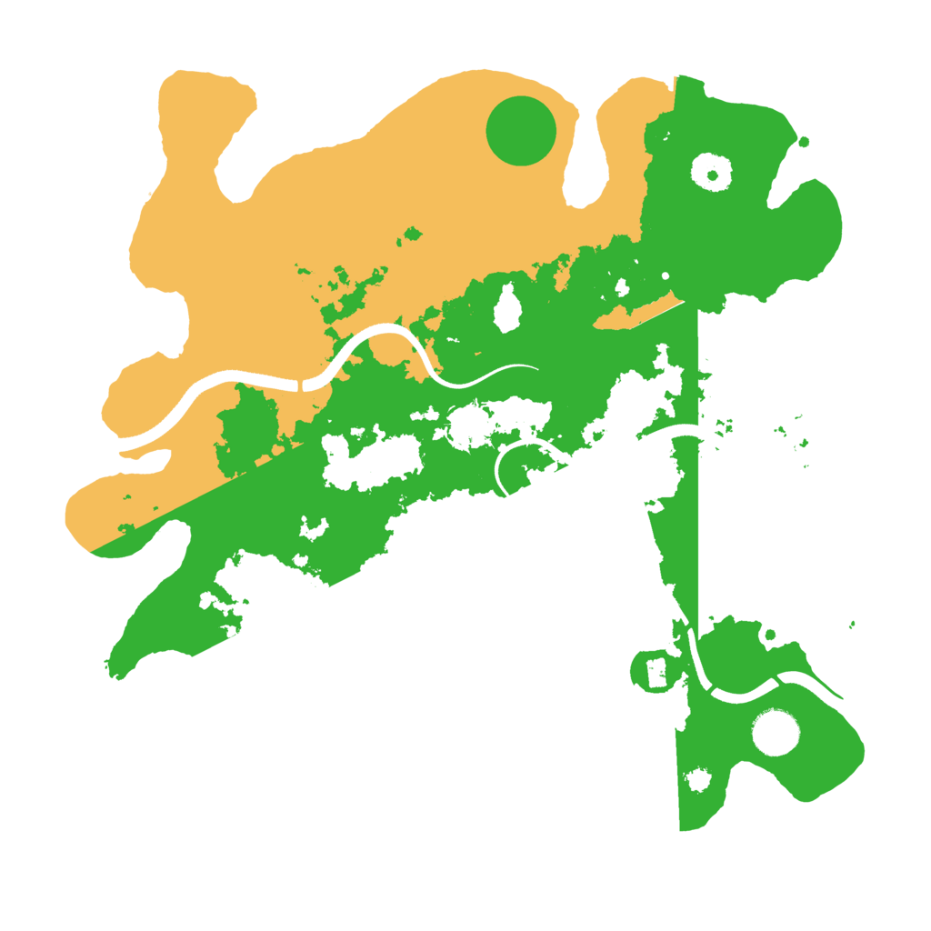 Biome Rust Map: Procedural Map, Size: 3510, Seed: 5964738