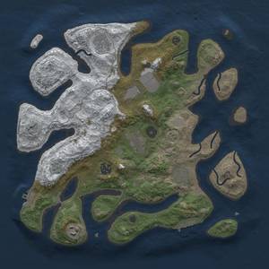 Thumbnail Rust Map: Procedural Map, Size: 3500, Seed: 271089, 16 Monuments