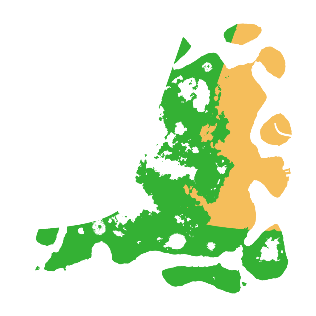 Biome Rust Map: Procedural Map, Size: 3500, Seed: 1501