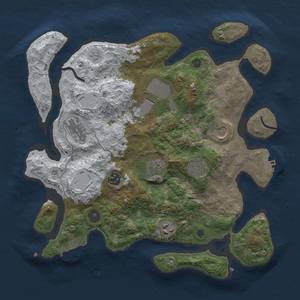 Thumbnail Rust Map: Procedural Map, Size: 3500, Seed: 1501, 16 Monuments