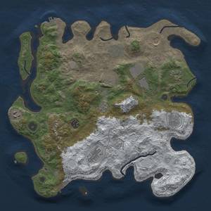 Thumbnail Rust Map: Procedural Map, Size: 3700, Seed: 1814335924, 19 Monuments