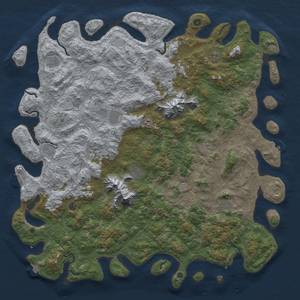 Thumbnail Rust Map: Procedural Map, Size: 6000, Seed: 17, 19 Monuments