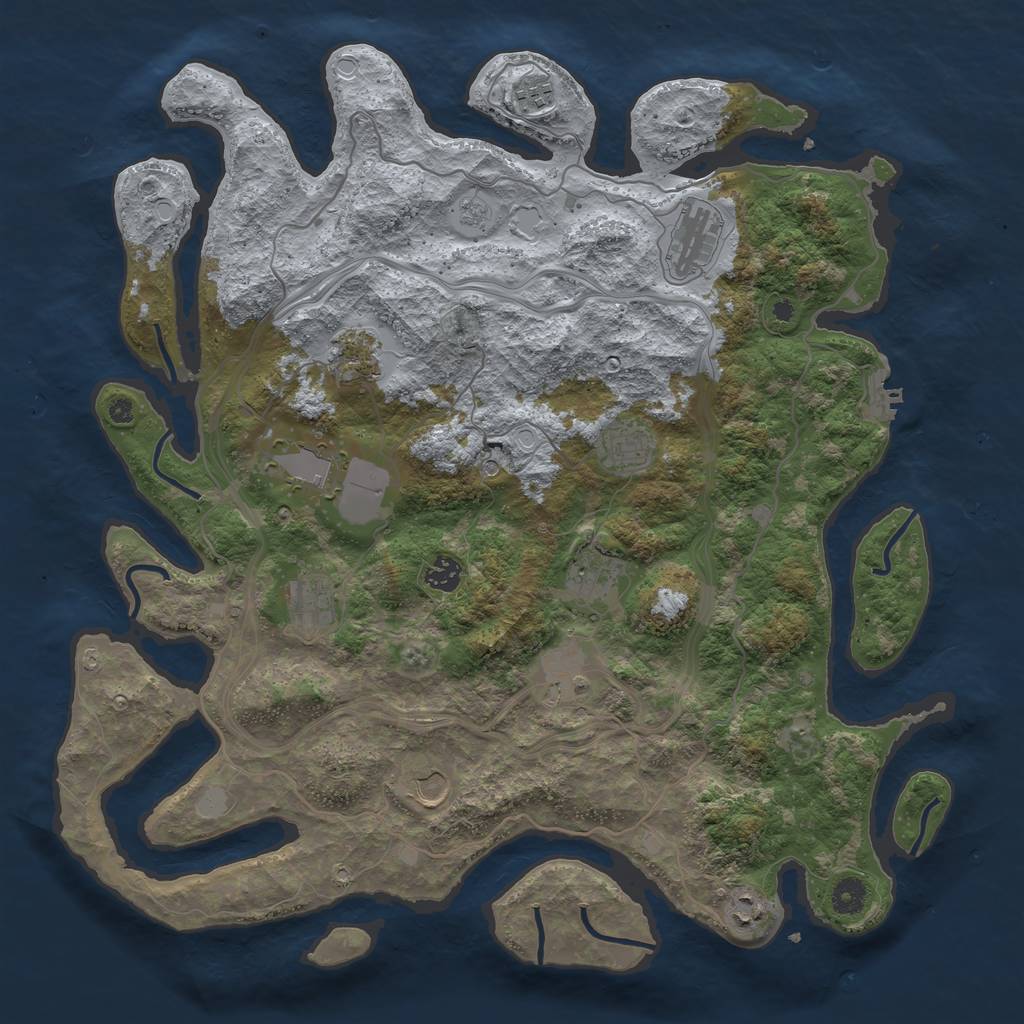 Rust Map: Procedural Map, Size: 4300, Seed: 150, 19 Monuments