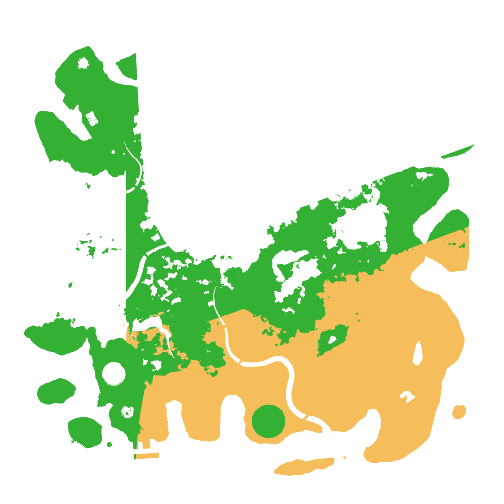 Biome Rust Map: Procedural Map, Size: 4000, Seed: 18964