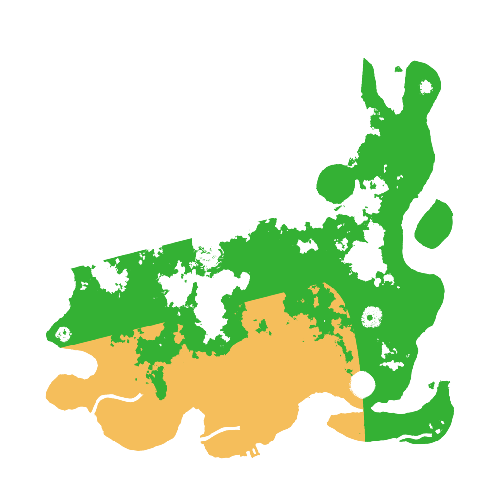 Biome Rust Map: Procedural Map, Size: 3510, Seed: 2160621