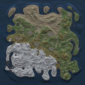 Thumbnail Rust Map: Procedural Map, Size: 4400, Seed: 124, 19 Monuments