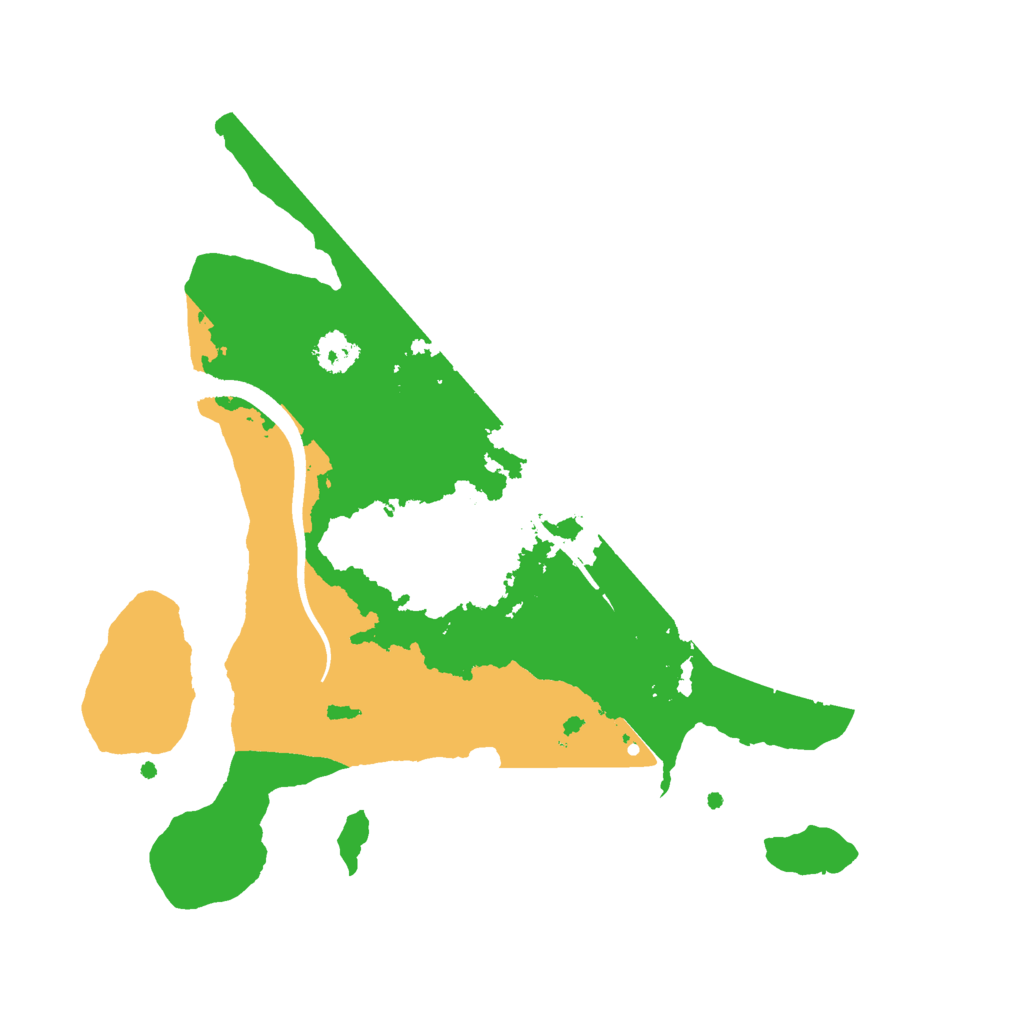 Biome Rust Map: Procedural Map, Size: 2500, Seed: 10321