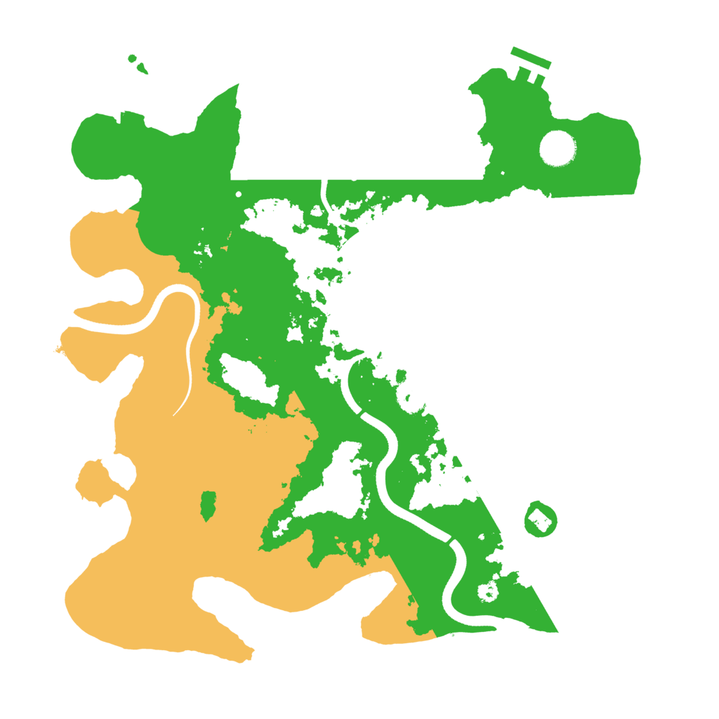 Biome Rust Map: Procedural Map, Size: 3510, Seed: 4974614
