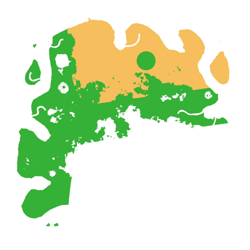 Biome Rust Map: Procedural Map, Size: 3510, Seed: 6354558