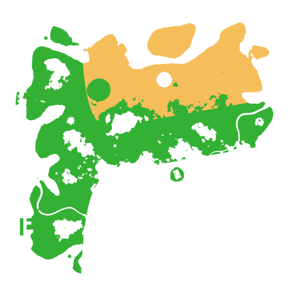 Biome Rust Map: Procedural Map, Size: 3510, Seed: 5409109