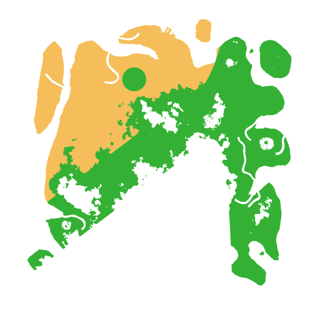 Biome Rust Map: Procedural Map, Size: 3510, Seed: 5259685