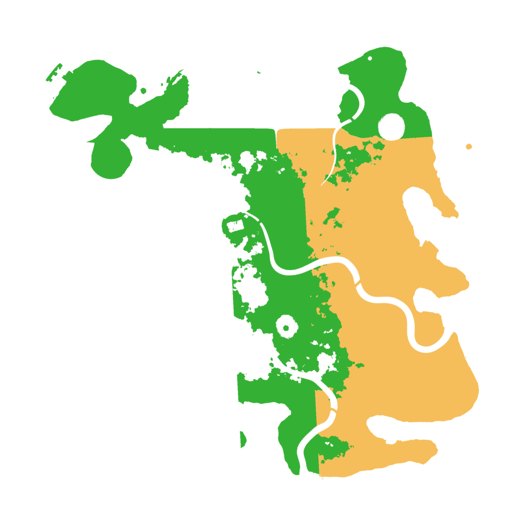 Biome Rust Map: Procedural Map, Size: 3510, Seed: 6017569