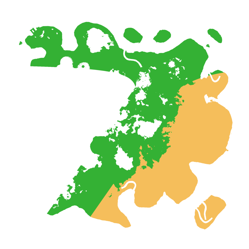 Biome Rust Map: Procedural Map, Size: 3510, Seed: 4891851