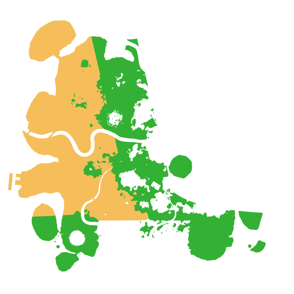 Biome Rust Map: Procedural Map, Size: 3510, Seed: 4692784