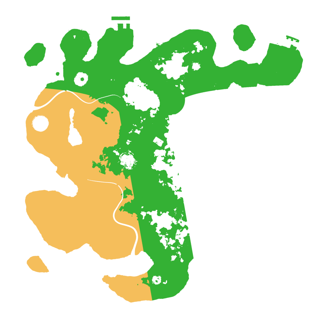Biome Rust Map: Procedural Map, Size: 3510, Seed: 5223305