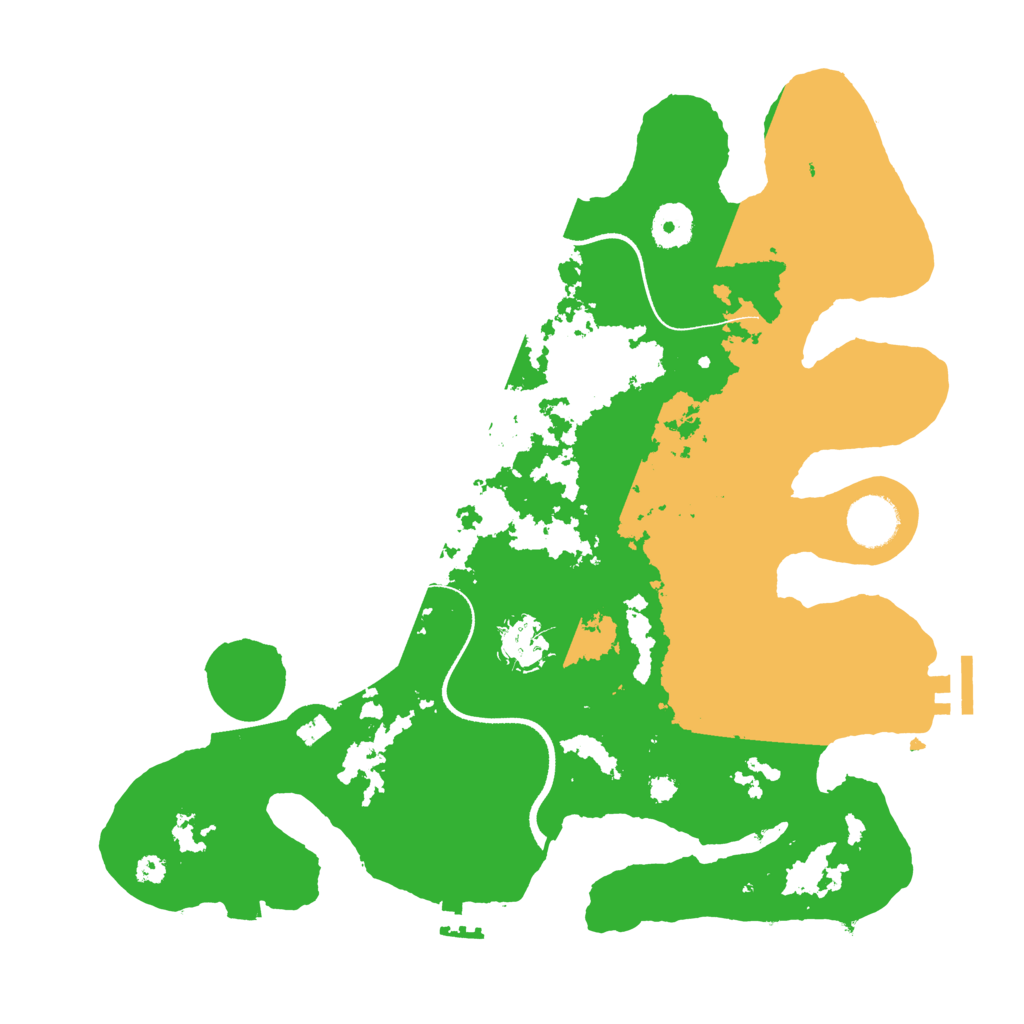 Biome Rust Map: Procedural Map, Size: 3510, Seed: 2231606