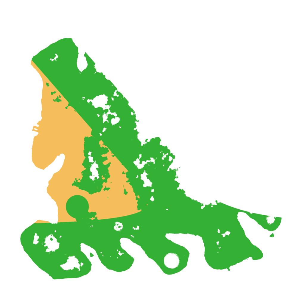 Biome Rust Map: Procedural Map, Size: 3510, Seed: 20420
