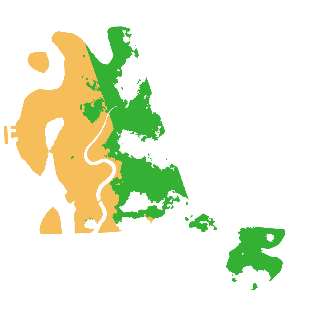 Biome Rust Map: Procedural Map, Size: 3510, Seed: 2103351
