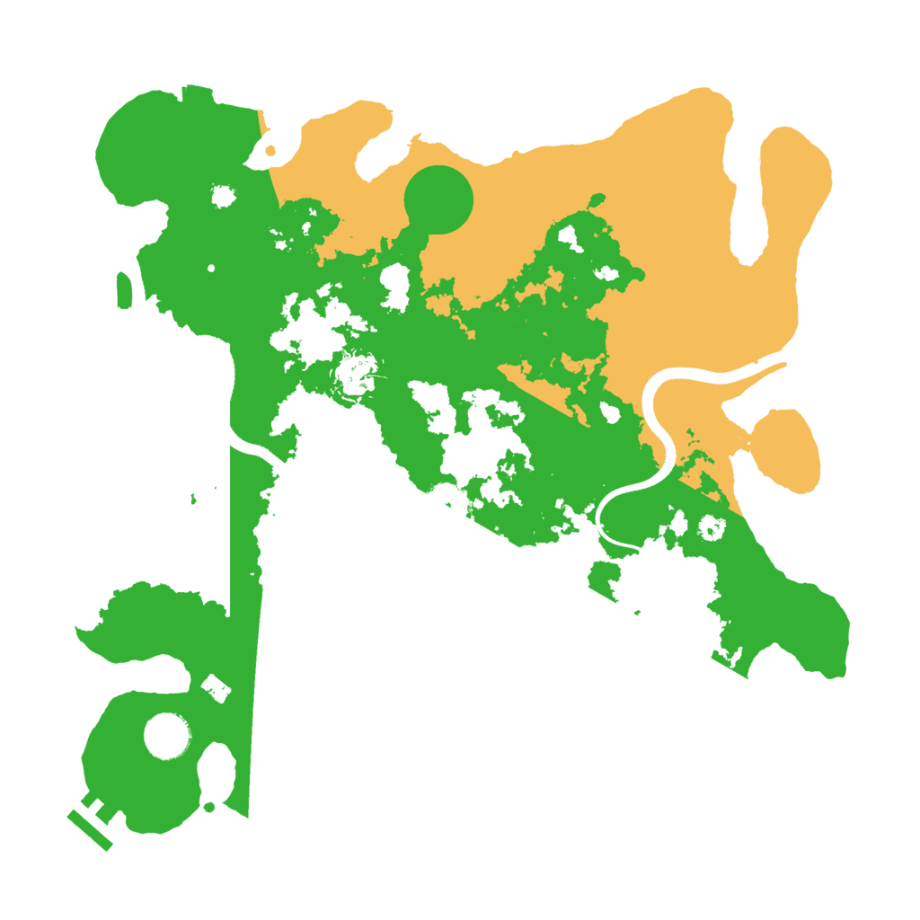 Biome Rust Map: Procedural Map, Size: 3510, Seed: 3046888
