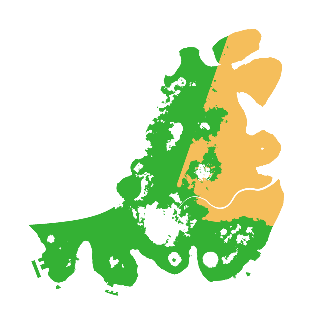 Biome Rust Map: Procedural Map, Size: 3510, Seed: 4658657