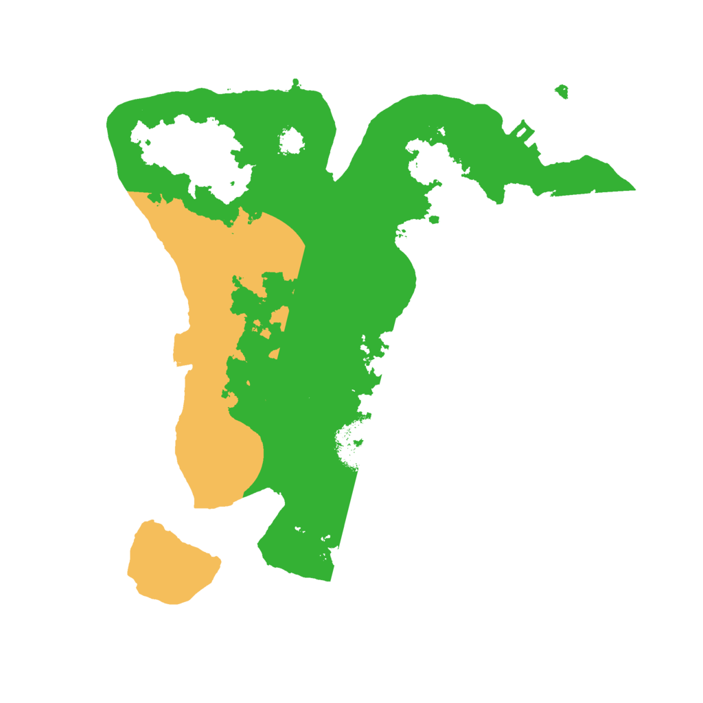 Biome Rust Map: Procedural Map, Size: 2500, Seed: 87