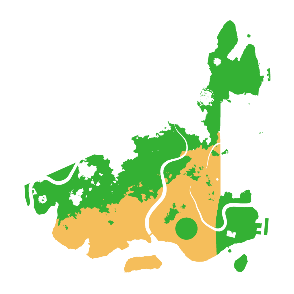 Biome Rust Map: Procedural Map, Size: 3510, Seed: 1520251