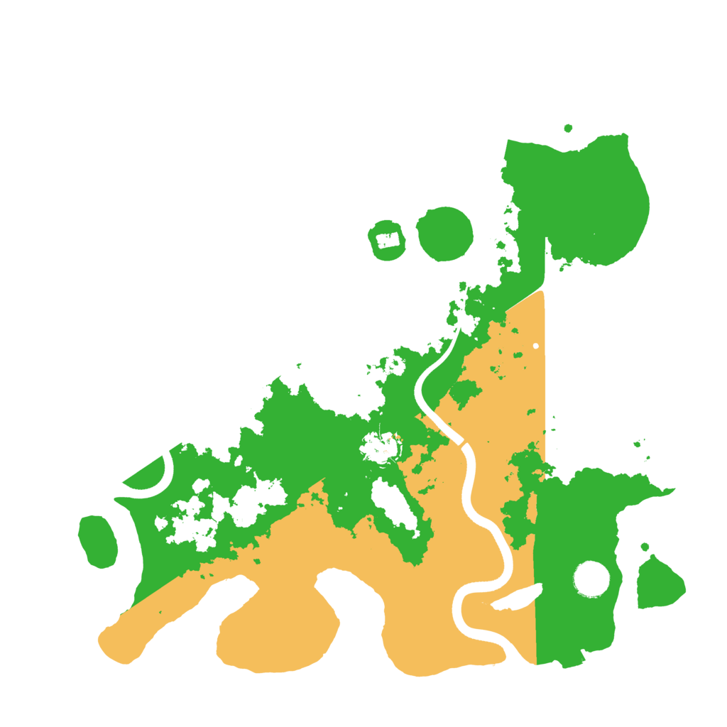 Biome Rust Map: Procedural Map, Size: 3550, Seed: 810501
