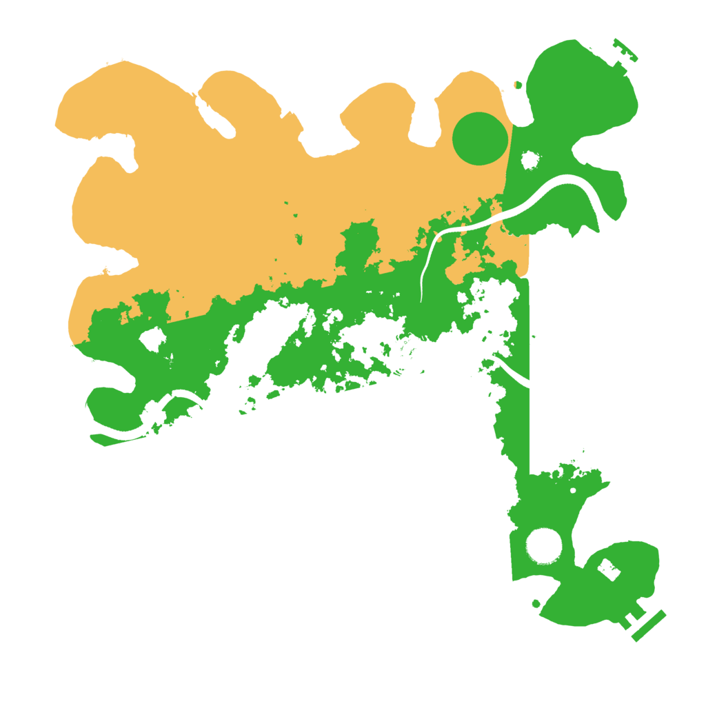 Biome Rust Map: Procedural Map, Size: 3500, Seed: 353927853