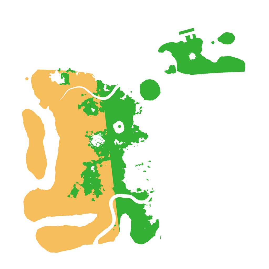 Biome Rust Map: Procedural Map, Size: 3510, Seed: 3745610