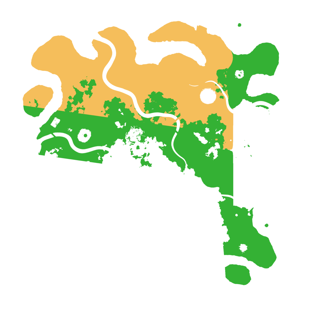 Biome Rust Map: Procedural Map, Size: 3510, Seed: 734427