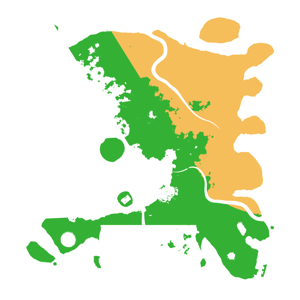 Biome Rust Map: Procedural Map, Size: 3510, Seed: 3224123