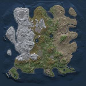 Thumbnail Rust Map: Procedural Map, Size: 3500, Seed: 816710603, 14 Monuments