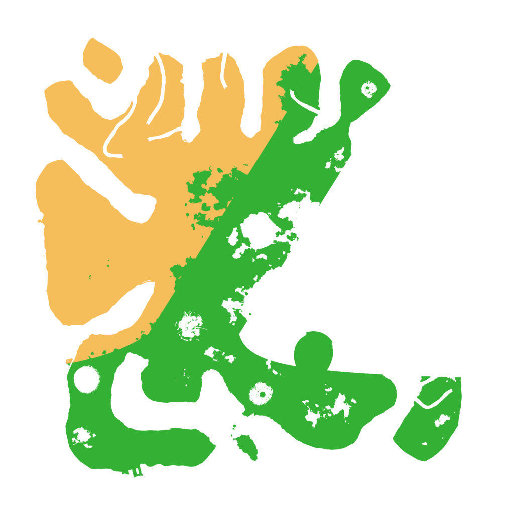 Biome Rust Map: Procedural Map, Size: 3510, Seed: 451305