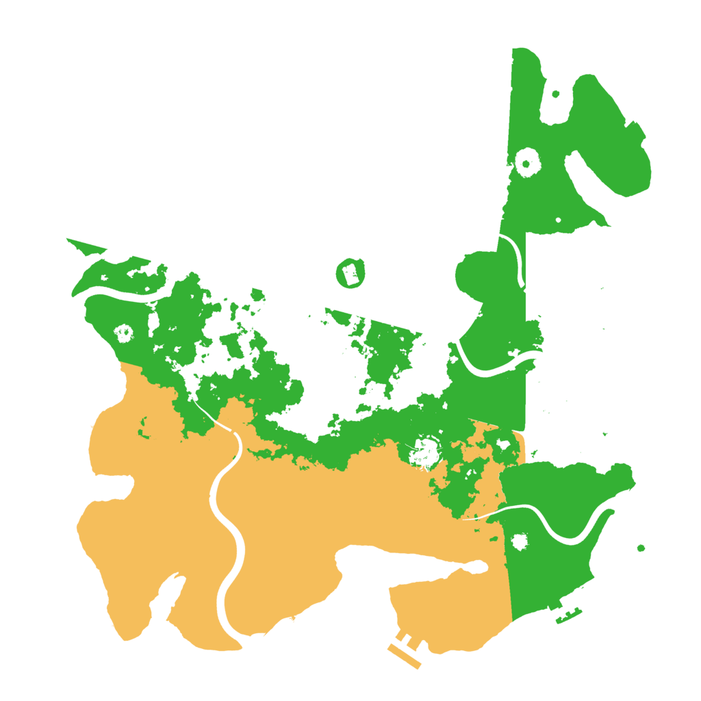 Biome Rust Map: Procedural Map, Size: 3850, Seed: 1136