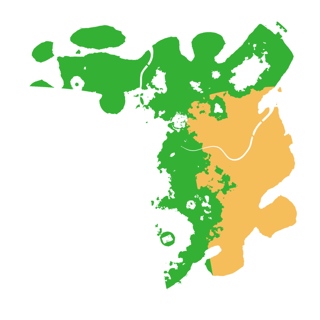 Biome Rust Map: Procedural Map, Size: 3500, Seed: 6364639